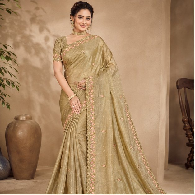 STONE WORK SAREE - View 7