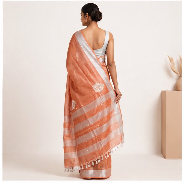 CUTTWORK SAREE - View 6