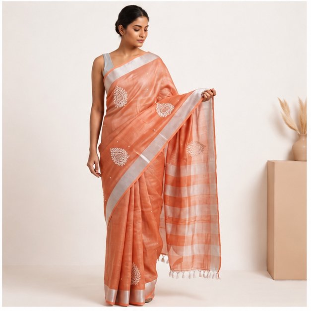 CUTTWORK SAREE - View 7