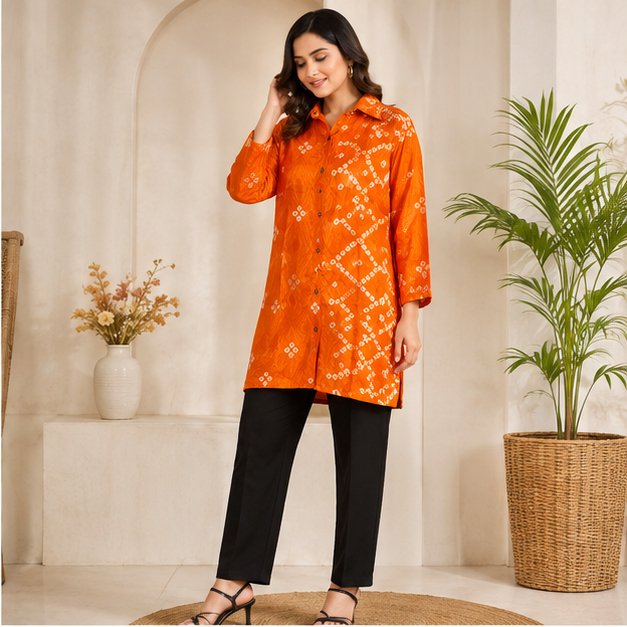 SILK LONG SHIRT - View 2