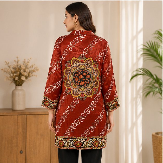 SILK LONG SHIRT - View 4
