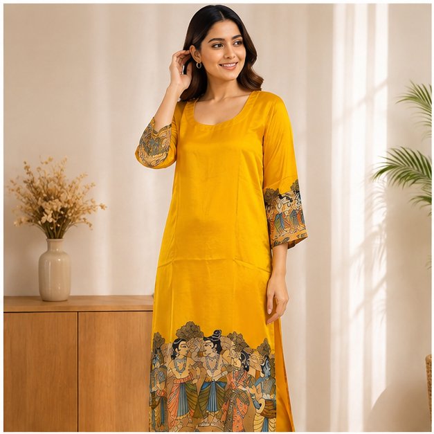CREPE SILK KURTI - View 3