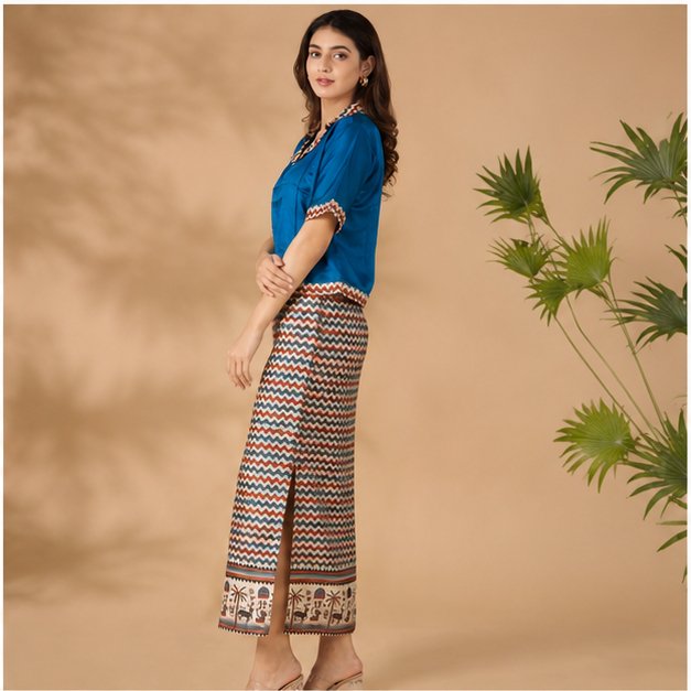 MODAL PENCIL SKIRT TOP SET - View 12