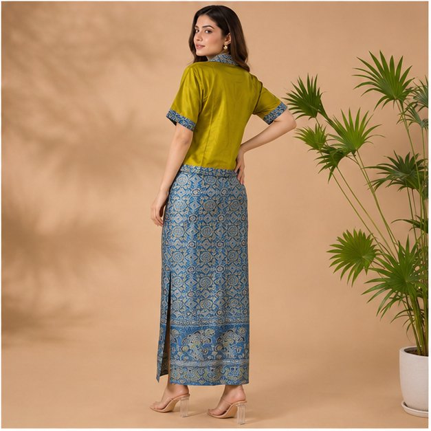 MODAL PENCIL SKIRT TOP SET - View 15