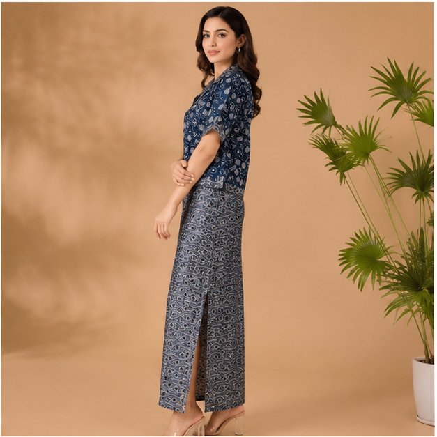 MODAL PENCIL SKIRT TOP SET - View 17