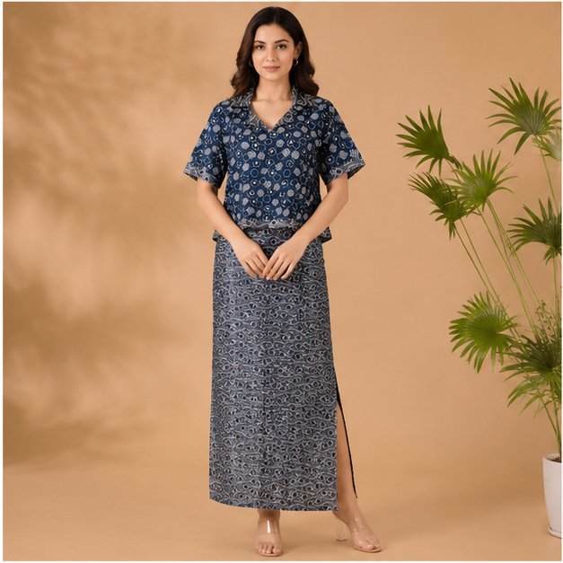 MODAL PENCIL SKIRT TOP SET - View 18