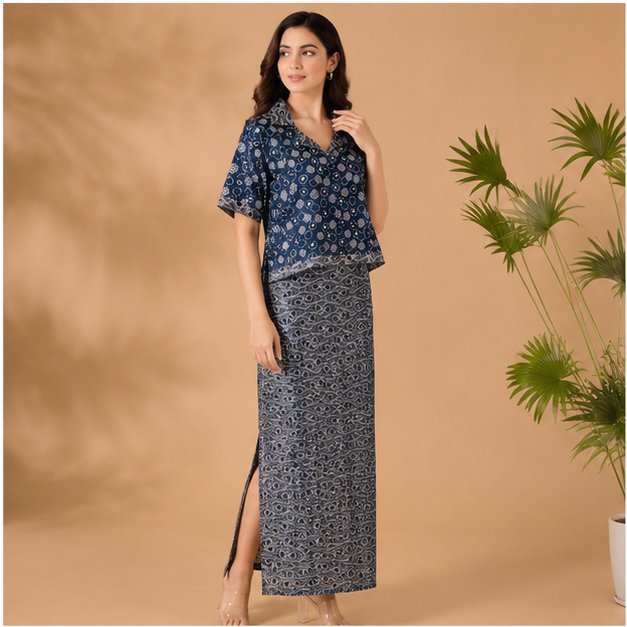 MODAL PENCIL SKIRT TOP SET - View 20