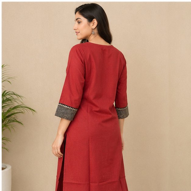 MIRROR WORK KURTI - View 3