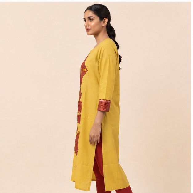 MIRROR WORK KURTI - View 6