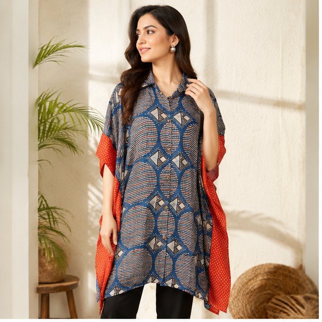 MODAL KAFTAN SHIRT - View 6