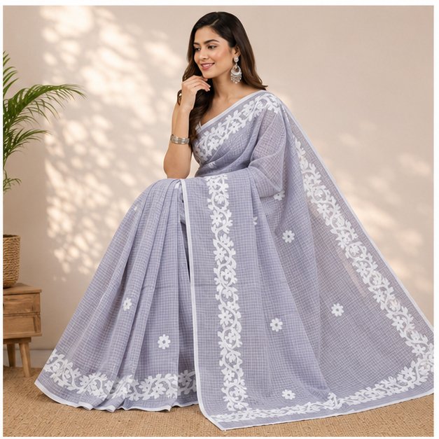 DHANIAKHALI TAANT APPLICK SAREE