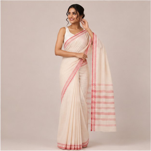 DHANIAKHALI HANDLOOM  SAREE - View 9
