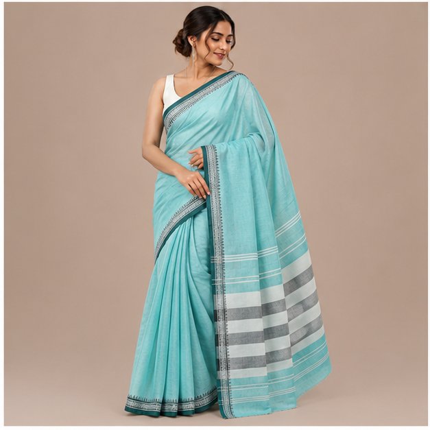 DHANIAKHALI HANDLOOM  SAREE - View 26