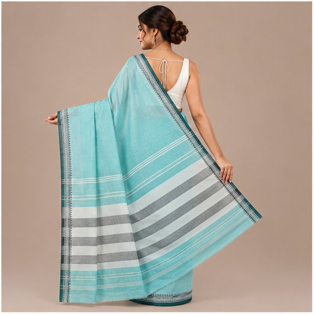 DHANIAKHALI HANDLOOM  SAREE - View 28