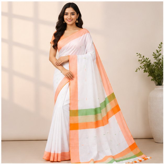 KHADI BUTTA TRI COLOR