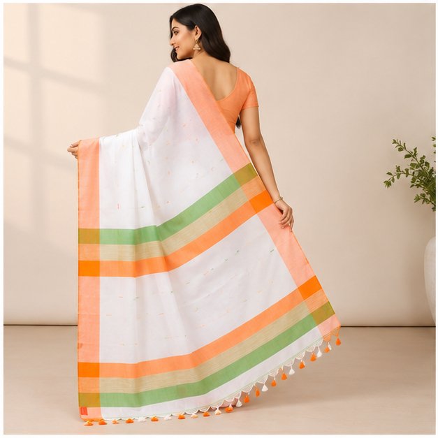 KHADI BUTTA TRI COLOR - View 3