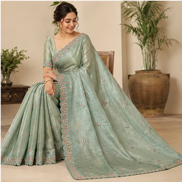 STONE WORK SAREE - View 2