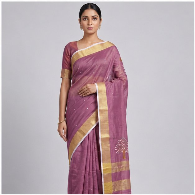 CUTTWORK SAREE
