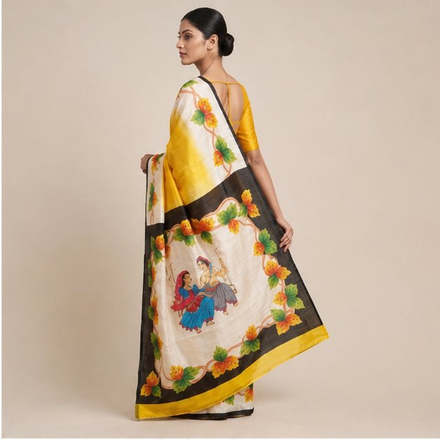 BISHNUPURI KATAN HAND PAINT - View 4