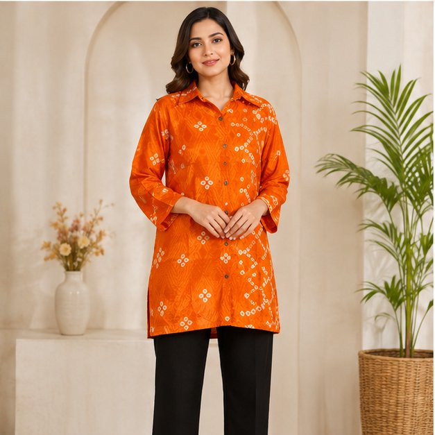 SILK LONG SHIRT