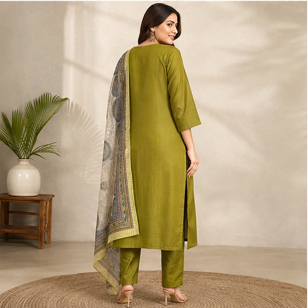 KURTI PANT DOPATTA SET - View 2