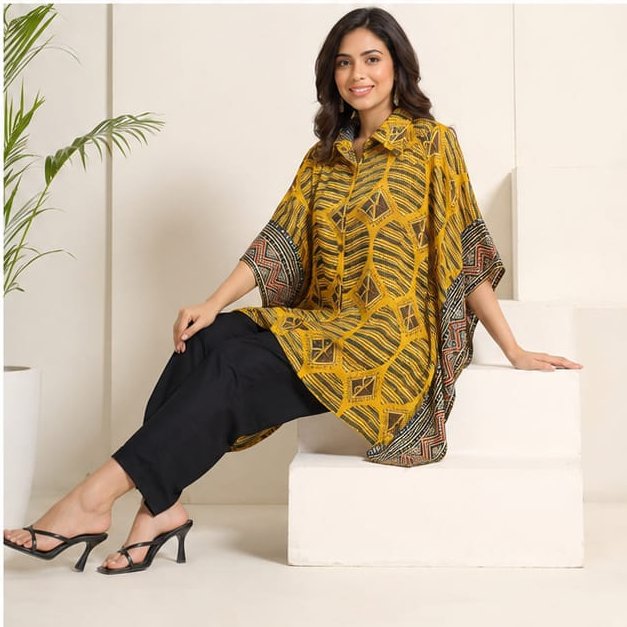 MODAL KAFTAN SHIRT - View 12