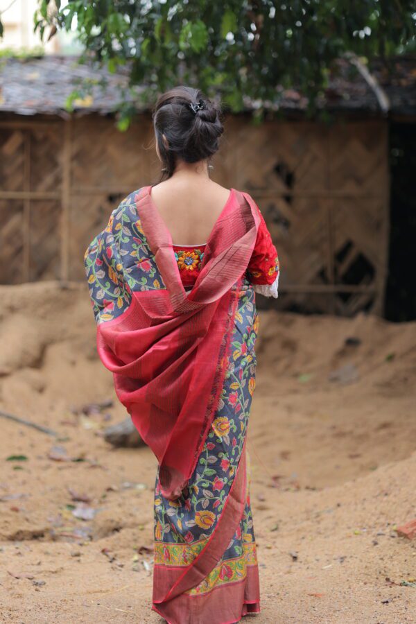 Tussar Silk Saree - Image 2