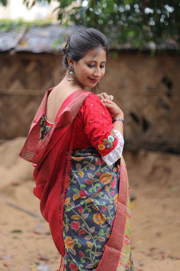 Tussar Silk Saree - Image 3