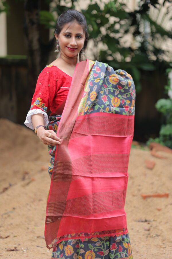 Tussar Silk Saree - Image 5