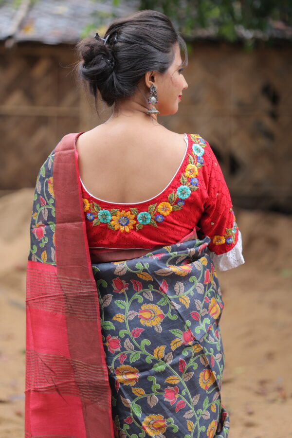 Tussar Silk Saree - Image 6