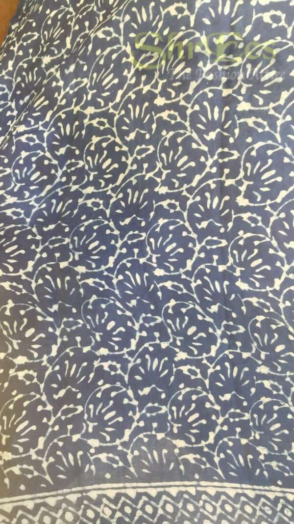 Premium Indigo Dabu  Modal Silk - Image 4