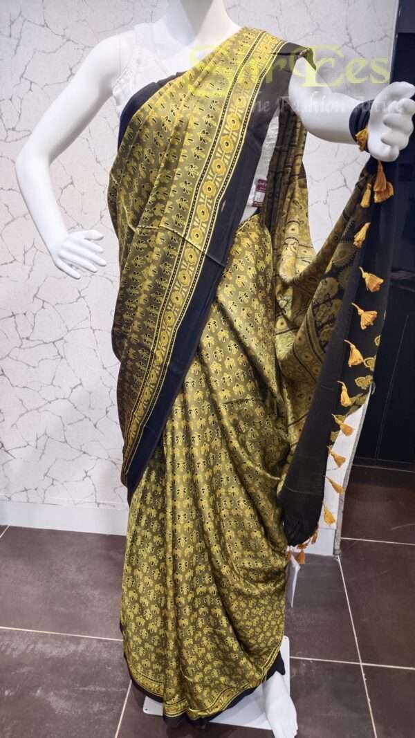 Handblock Premium Modal Silk Saree